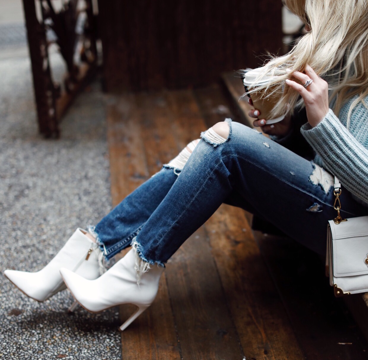 the WHITE BOOTIE trend - Lunchpails and 